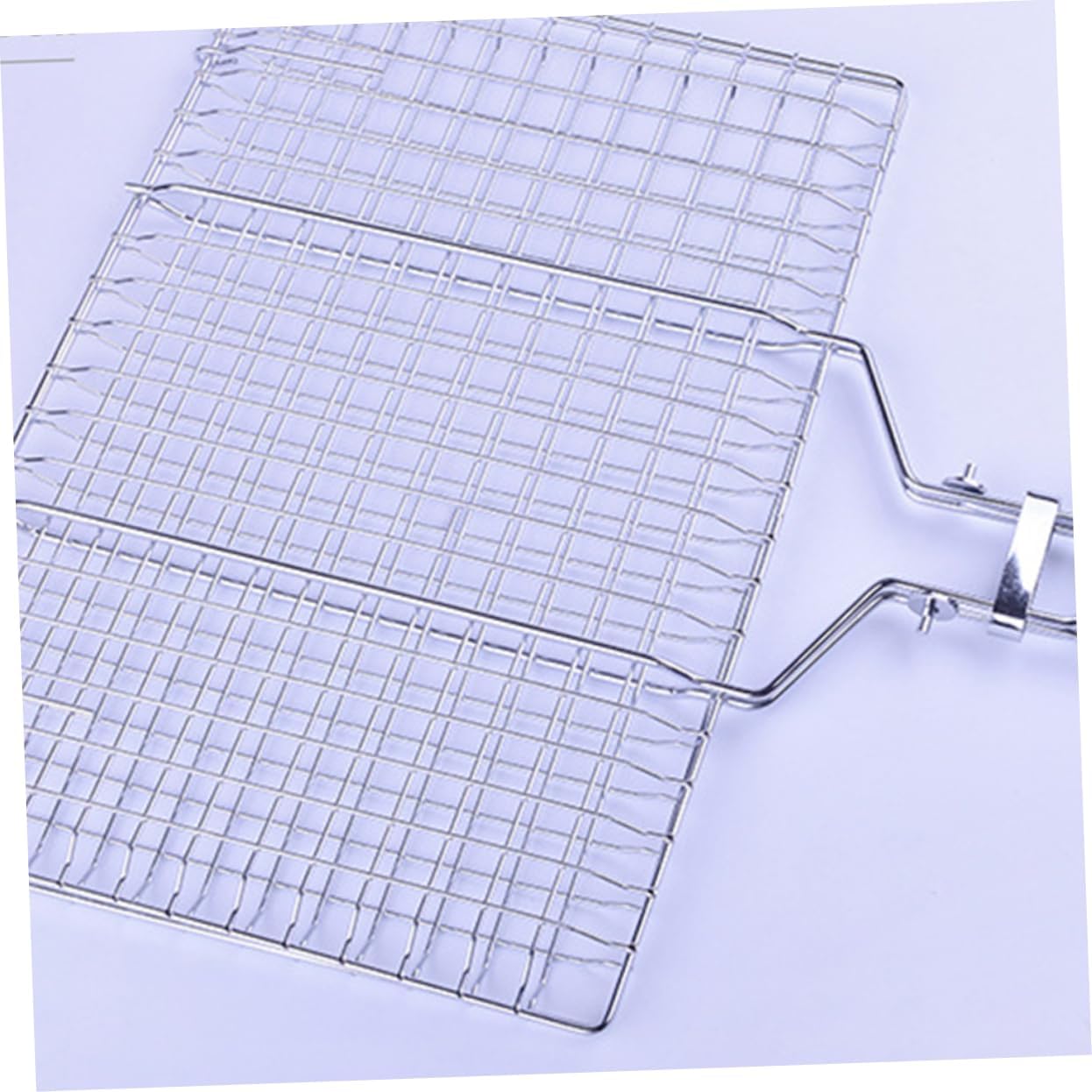 1pc Detachable Stainless Steel Barbecue Grill Mat for Outdoor Bbq for Even Grilling Easy to Clean Folding Design Replacement for Damaged Bbq Accessories