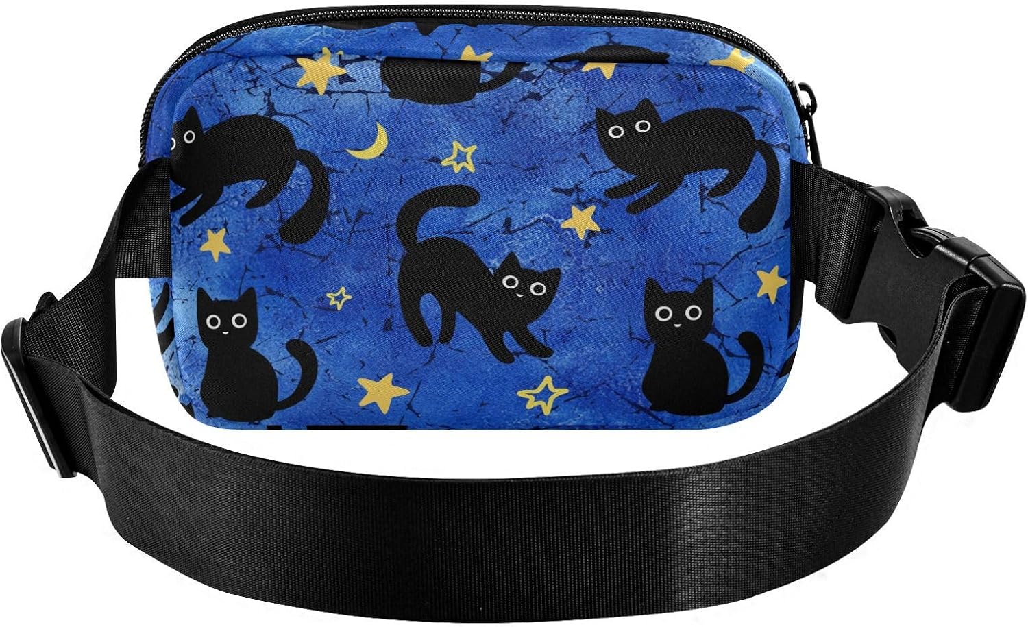 Cat Fanny Pack for Women Men Crossbody Waist Bag Pack | Adjustable Casual Waist Belt Bag for Travel Running Workout Cycling