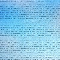 Vista 3 de Scrapbook Customs 39982 Tower Bridge London England UK Coordinates 12 x 12 Papel de álbum de recortes de doble cara - 1 hoja