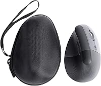 Vista 9 de co2CREA Estuche rígido de repuesto para ratón ergonómico vertical Logitech Lift (carcasa negra)