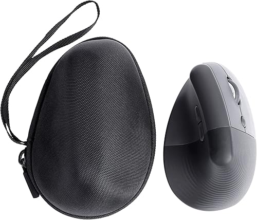 Miniatura 9 de co2CREA Estuche rígido de repuesto para ratón ergonómico vertical Logitech Lift (carcasa negra)