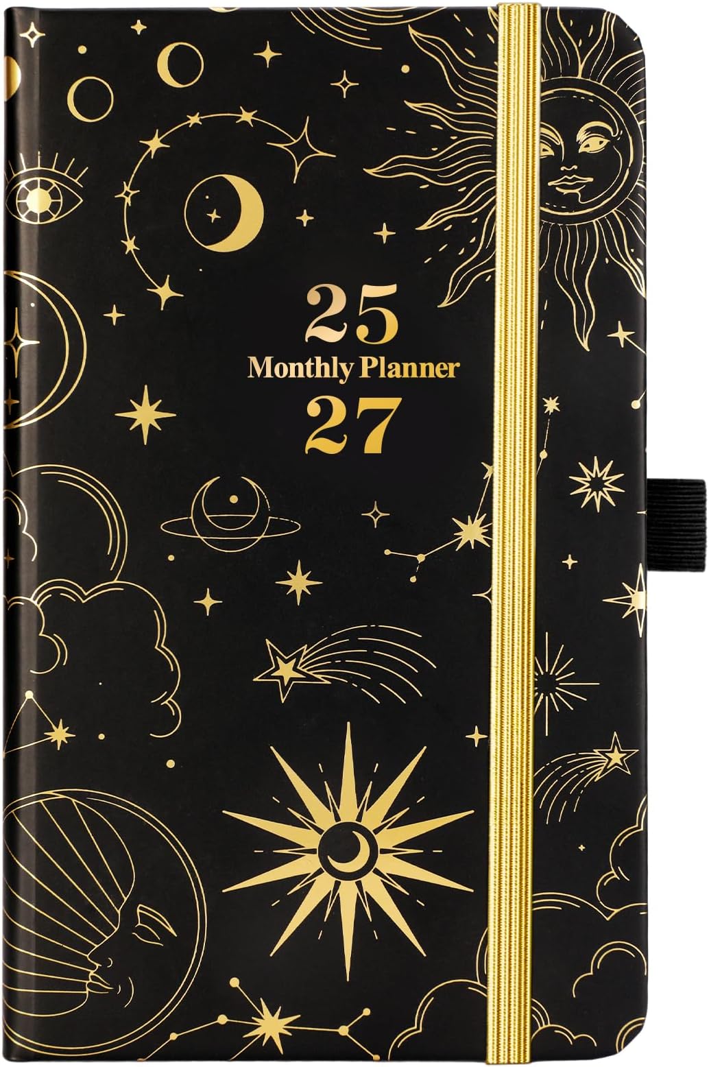 Vindora Pocket Planner/Calendar 2025-2027 - JAN. 2025 - DEC. 2027, 3 Year Monthly Pocket Planner/Calendar, 3.8" x 6.4", Pocket Calendar with Inner Pocket, Pen Holder, Elastic Closure, 61 Note Pages