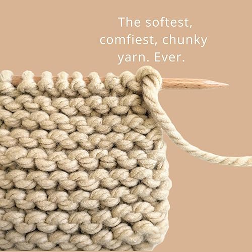 Miniatura 2 de mindfulknits Kit para aprender a tejer  Tejer un gorro grueso  Agujas de tejer, aguja de hilo y hilo acrílico grueso para tejer  Dulce