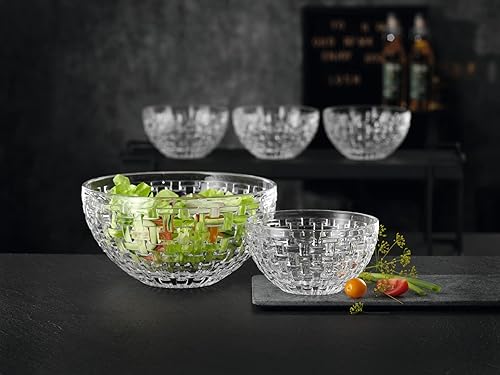Miniatura 7 de Nachtmann Bossa Nova - Juego de 4 cuencos redondos de cristal, platos para servir salsa, helado y salsas, regalo, 3.5 onzas, transparentes, aptos