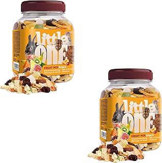 Little One Fruit Mix | Doppelpack | 2 x 180 g | Ergänzungsfutter für Nagetiere und Zwergkaninchen | Mit getrockneten Früchten wie Banane, Ananas, Rosinen, Kokosnuss und mehr product image