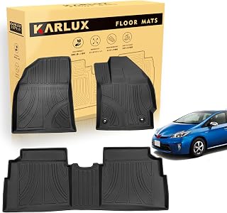 KARLUX プリウス 30系 に適用 ZVW30 専用のフロアマット 。3Dカーマットは防水・防滑・防汚でTPE素材製。 PRIUS30 前後期 2009年.5月-2015年.12月 専用に最適化されたカスタム設計。 (1-2列目フロアマット)