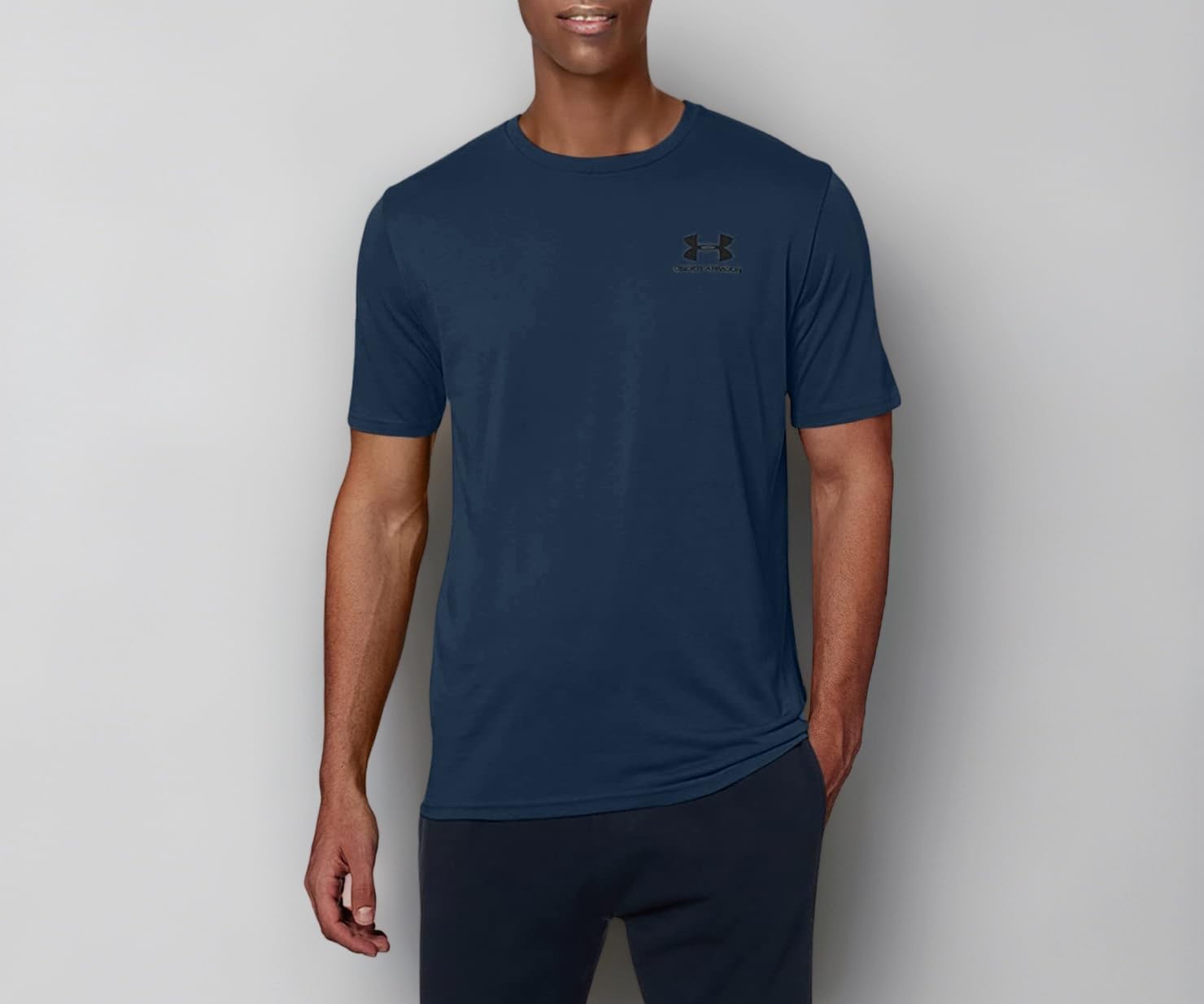 Under Armour Men's Plain Loose Fit T-Shirt (1326799-408_Academy_X-Large)