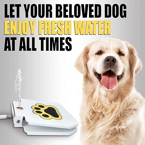 Miniatura 2 de Fuente de agua potable para perros al aire libre, dispensador fácil de activar para mascotas, agua dulce, resistente, fácil de usar