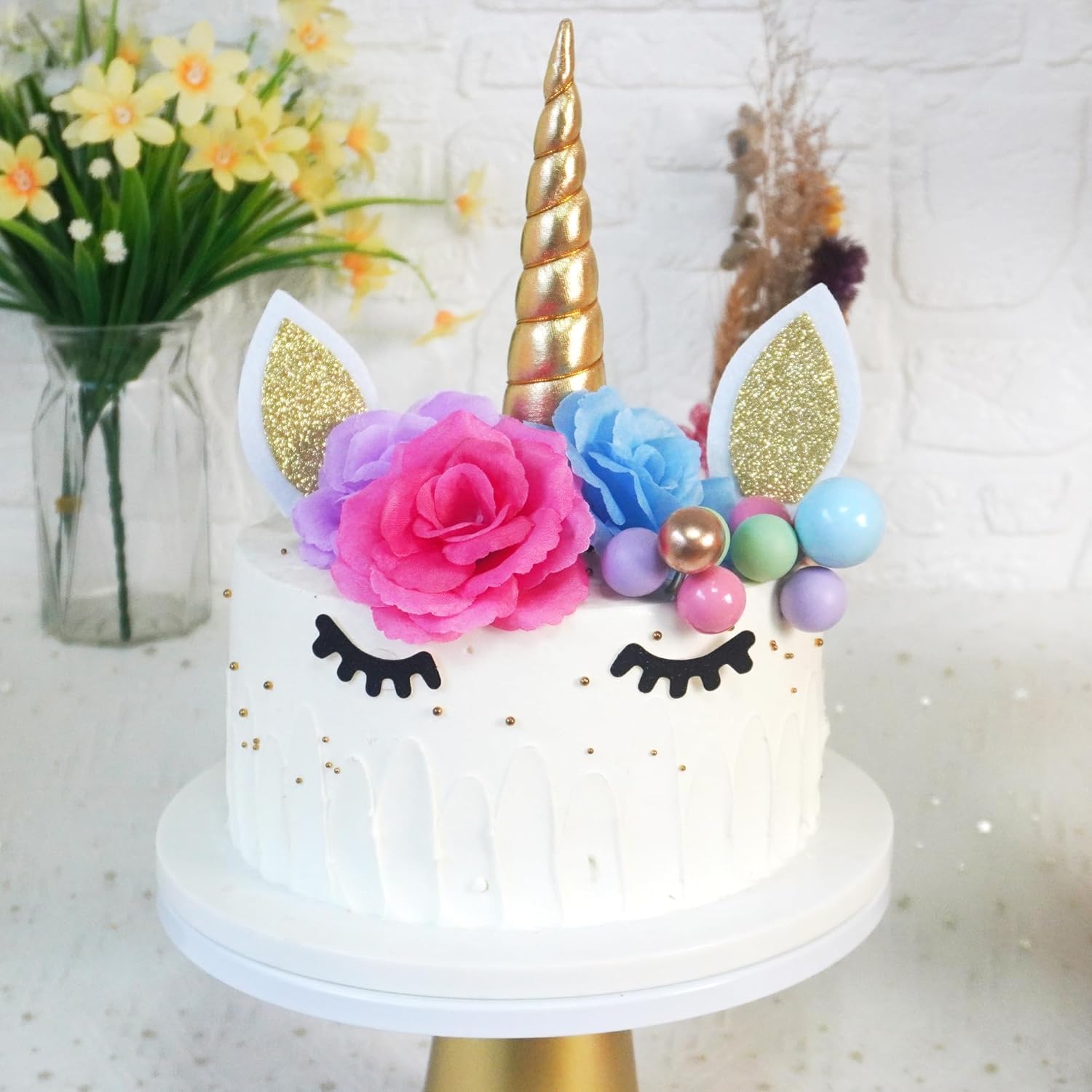 Kit 8 Decorazioni Per Torta Unicorno: Minifigure In PVC Per Compleanno Ragazze, Topper Sognanti Per Festa E Desktop