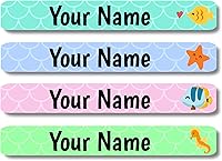 Vista 84 de Lovable Labels - 120 Etiquetas infantiles personalizadas, impermeables, aptas para lavavajillas, se pegan y despegan, son ideales