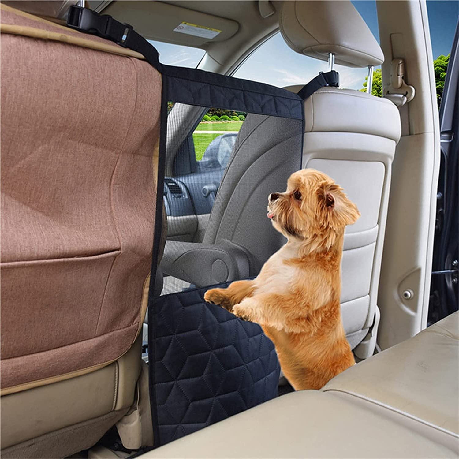 Dog Car Net Pack-1 Ca Pet Isolation Net Between Font Seats,