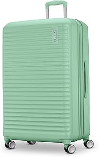 Stratum 3.0 Large 28-Inch Spinner, Airline Approved, Durable Hardside Luggage, Expands 1.5", RightHeight™ Adjustable Handle, Surrel Green