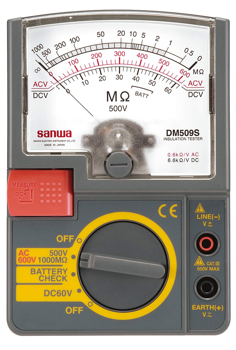 Sanwa, Japan DM509S Analog Insulation Tester 500V/1000M? (MADE IN JAPAN) (B084P8RH4Q) Amazon Price History, Amazon Price Tracker