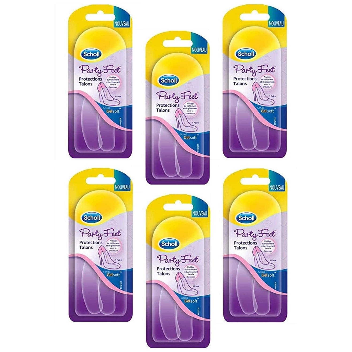 Scholl Gelsoft Fersenschoner, 6 Stück