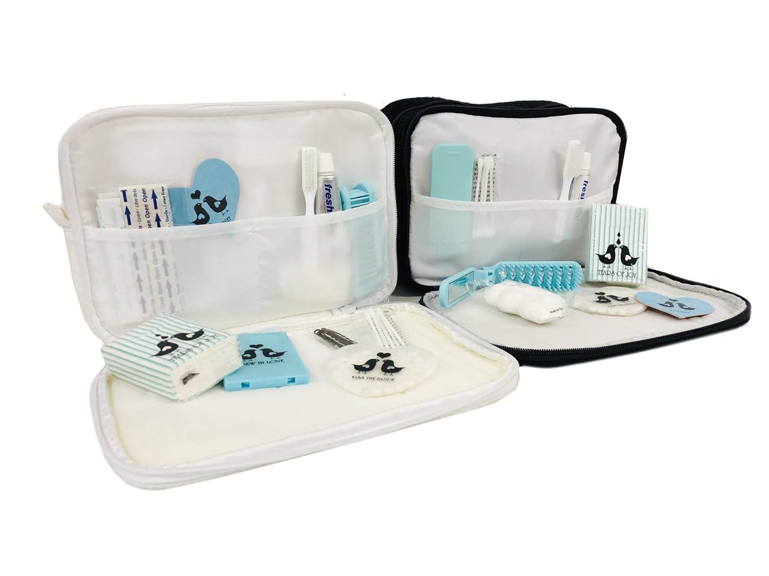 Mr. and Mrs. Honeymooners Travel Bag Gift Set - Bride and Groom Travel Set - Bridal Shower Gift - Couples Gift for the Mr. and Mrs. : Beauty & Personal Care