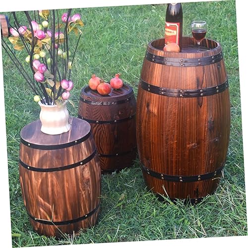 Miniatura 3 de Decoración de vino de madera rústica para fiestas, decoración única de bar, artesanía de madera natural resistente para estética del hogar para