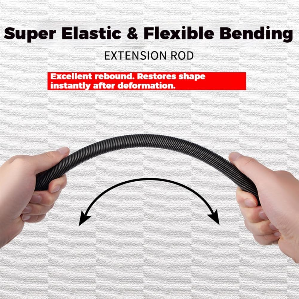 1/2 Flexible Shaft Extension Extender Torque Socket, 1/2" Flexible Socket Extension Bar Heavy-Duty Universal Socket Wrench Accessory Tight, Awkward, Hard-To-Reach Fastening Tasks (All)