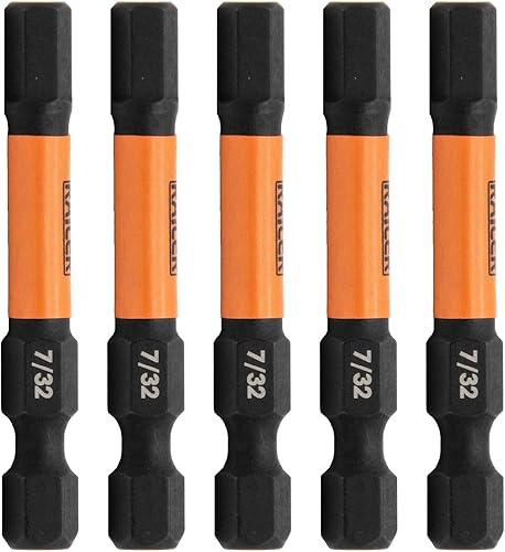 Broca hexagonal de impacto de 732 pulgadas  Brocas hexagonales de acero S2 de liberación rápida 14 de acero S2 de 2 pulgadas 732 pulgadas (paquete