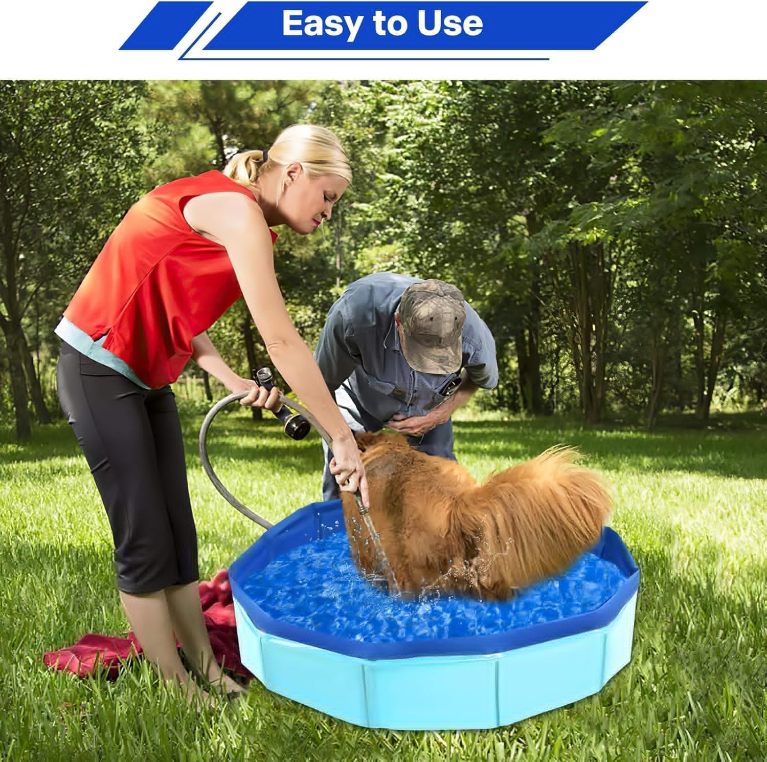 Piscina per cani e gatti, piscina per animali domestici, vasche da bagno per cani, piscina per cani di piccola taglia, piscina per cani di taglia grande, piscina pieghevole per cani, adatta per