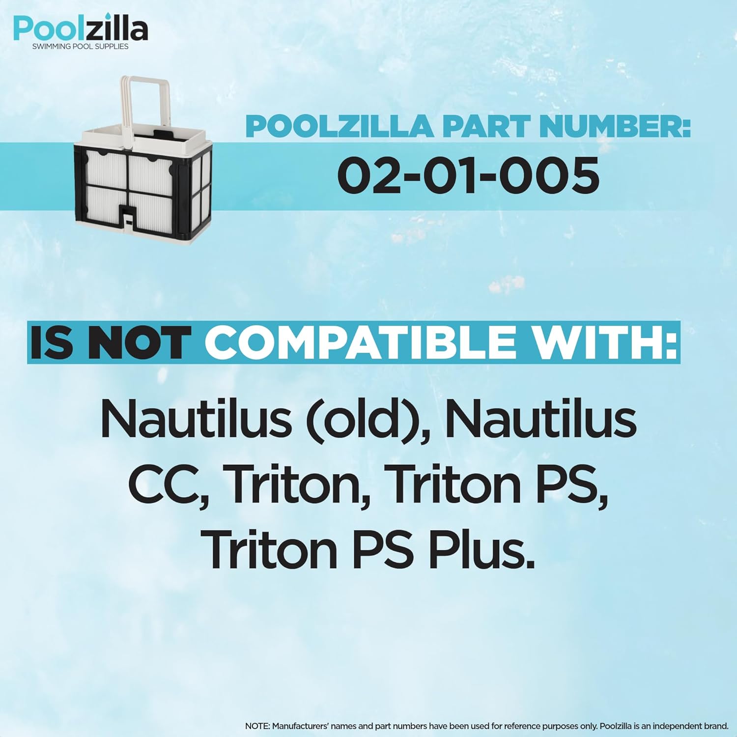 Poolzilla Ultra-Fine Pool Cleaner Filter Basket - Compatible with #9991460-R1, Dolphin S50, Nautilus CC, Echo, E10, E20, DX3 - Robotic Cleaner Cartridge Set