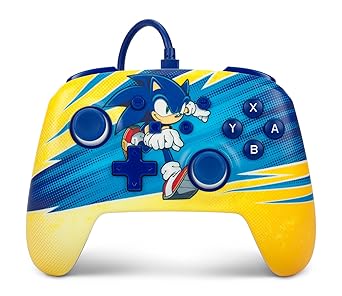 PowerA Enhanced Nintendo Switch and Switch 2 Wired Controller - Sonic Boost, Officially licensed