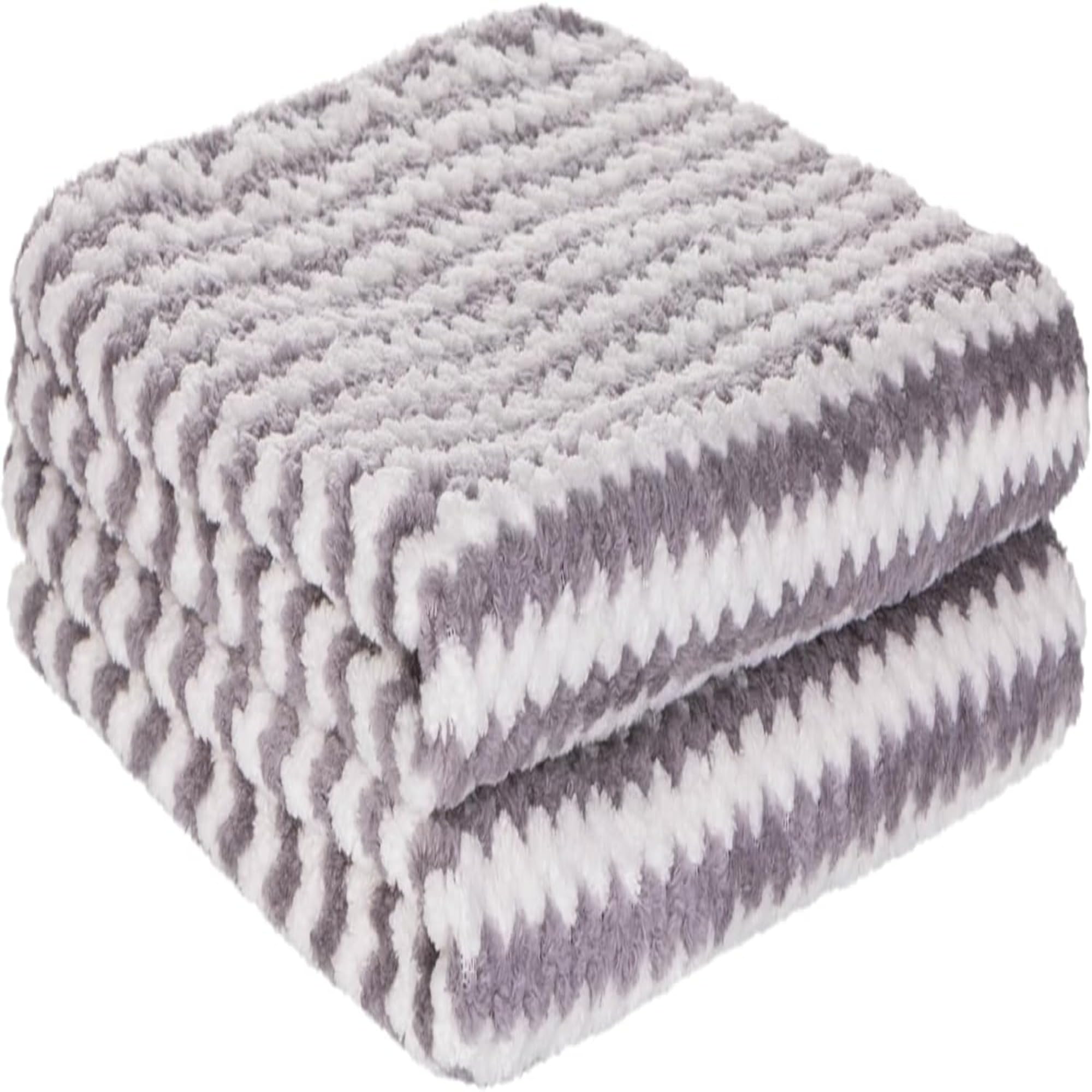 Creative Kitchen Tea Towels with Hanging Hook | Pack of 2 | Super Absorbent Microfibre | Lint-Free, Quick-Dry, Lightweight & Compact | Perfect for Dishes, Glassware & Kitchen Surfaces | Grey & White