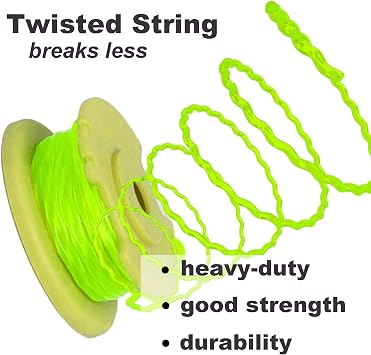 Weed Wacker String Spool Replacement Compatible with Ryobi One Plus+ AC80RL3 18V, 24V, and 40V Cordless Trimmers, 6 Pack String Trimmer Line .080 Inch Weed Eater String Twisted Line