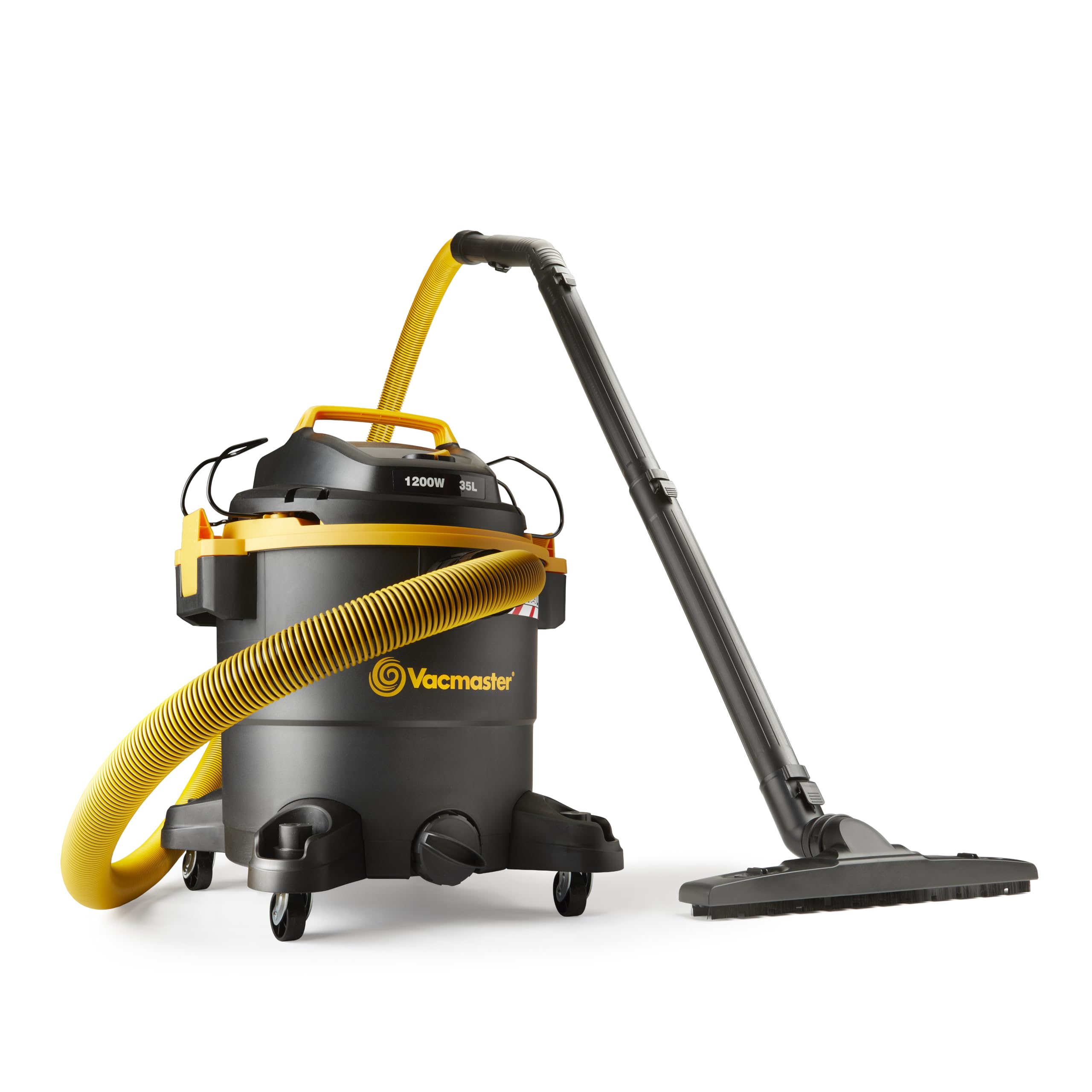 Vacmaster WD L35 Wet and Dry Vacuum Cleaner, 35L. 240V L Class Dust Extractor with 1200W Motor, HEPA 13 Filter, SecureLock Accessories, Wide Floor Nozzle. For trade use.
