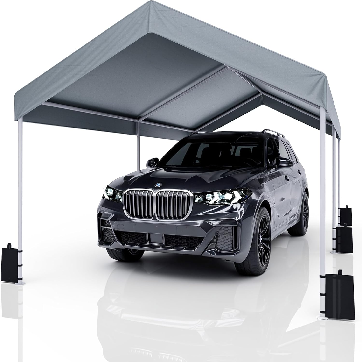 TOOLPORT Zeltgarage 2,4 x 3,6 m Premium Carport PE 600 N Plane Unterstand Lagerzelt Garage in grün TOOLPORT Zeltgarage 2,4 x 3,6 m Premium Carport PE 600 N Plane Unterstand Lagerzelt Garage in grün