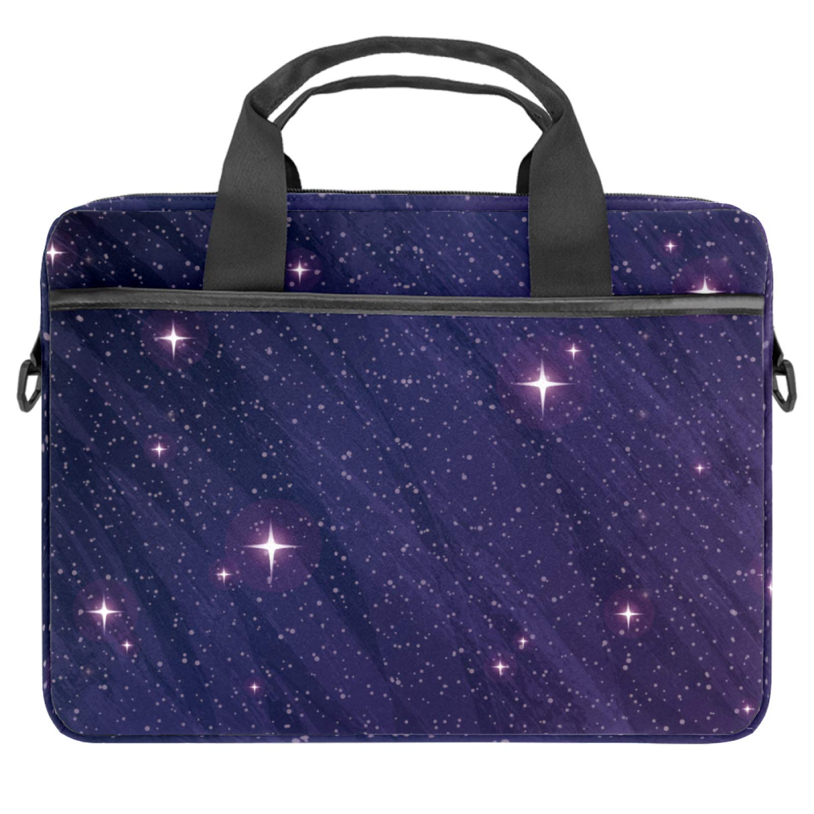 Sacoche ordinateur 14 pouces violette imprimé galaxie - 7