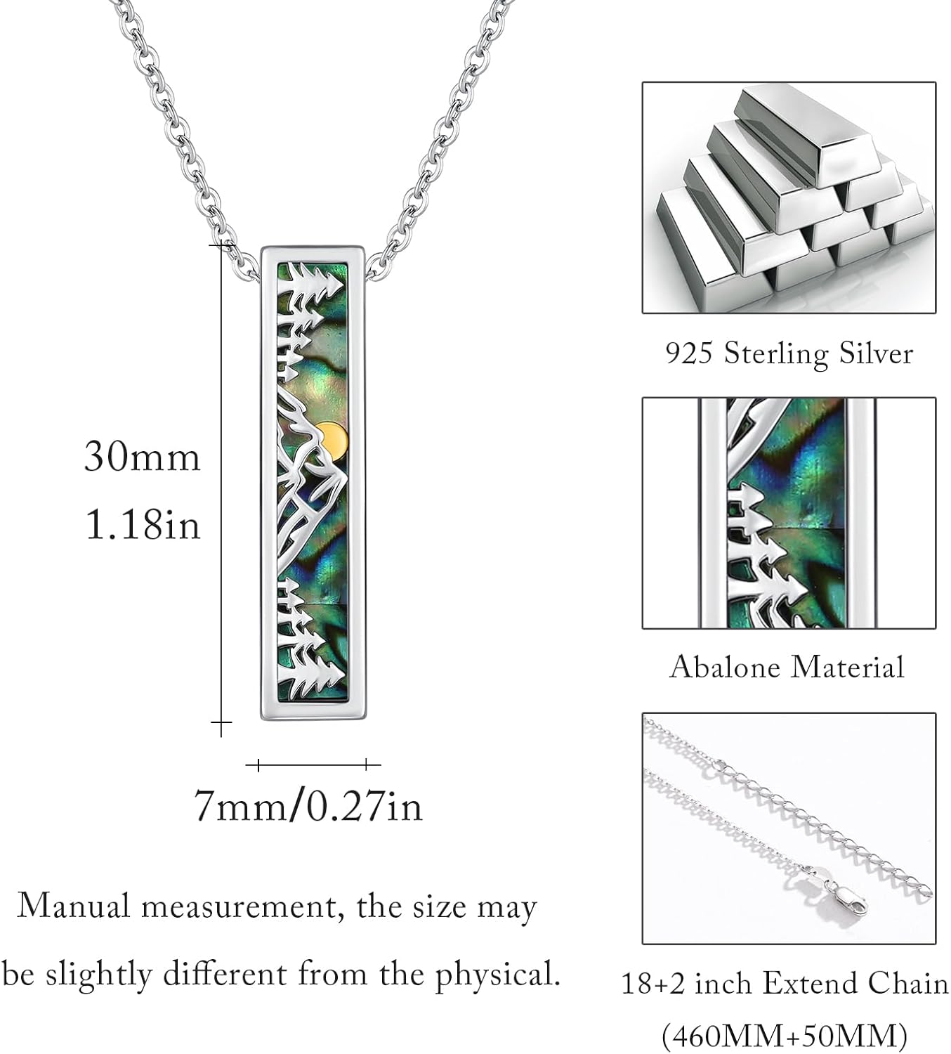 TUGHRA Dragonfly Cremation Jewelry Ashes Necklaces for Women Men Urn Pendant Necklace for Ashes 925 Sterling Silver Abalone Shell Memorial Gifts Keepsake - Image 5