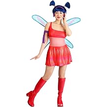 Winx Club Musa Costume For Adults | Officially Licensed Fairy Outfit With Dress, Wings, Armband, And Headphones