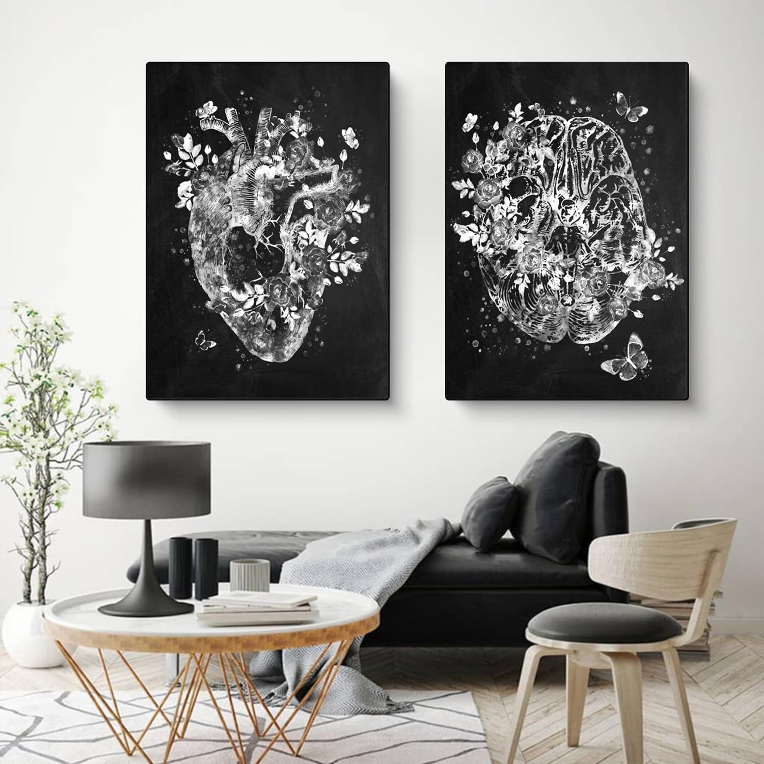 KAIDAARTLH Abstract Medicine Anatomy Poster, Organs Heart Brain Canvas Pictures - Image 2