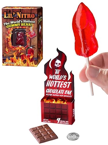 Vat19 World's Hottest Candy Bundle: Toe of Satan, Lil Nitro, and World's Hottest Chocolate Bar