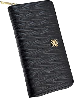 [アルトローズ] ブラック 長財布 財布 さいふ ウォレット 小銭入れ お札入れ カード カード入れ 大容量 収納 L字ファスナー キルティング 可愛い ロージア 332976-01