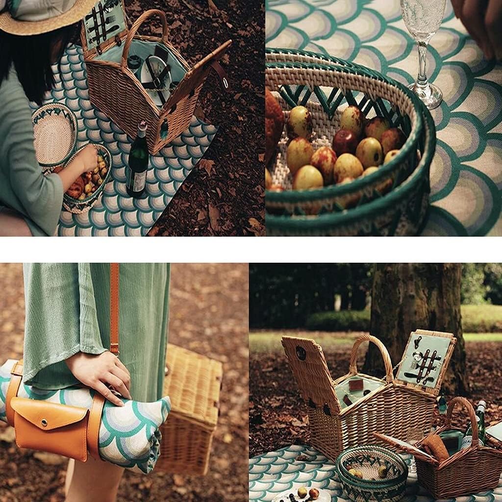 LZJN Foldable Picnic Blanket Beach Blanket Picnic Blanket with Waterproof Backing Portable Picnic Mat Can Seat 4-6 People Suitable for Camping and Picnic Big and Thick