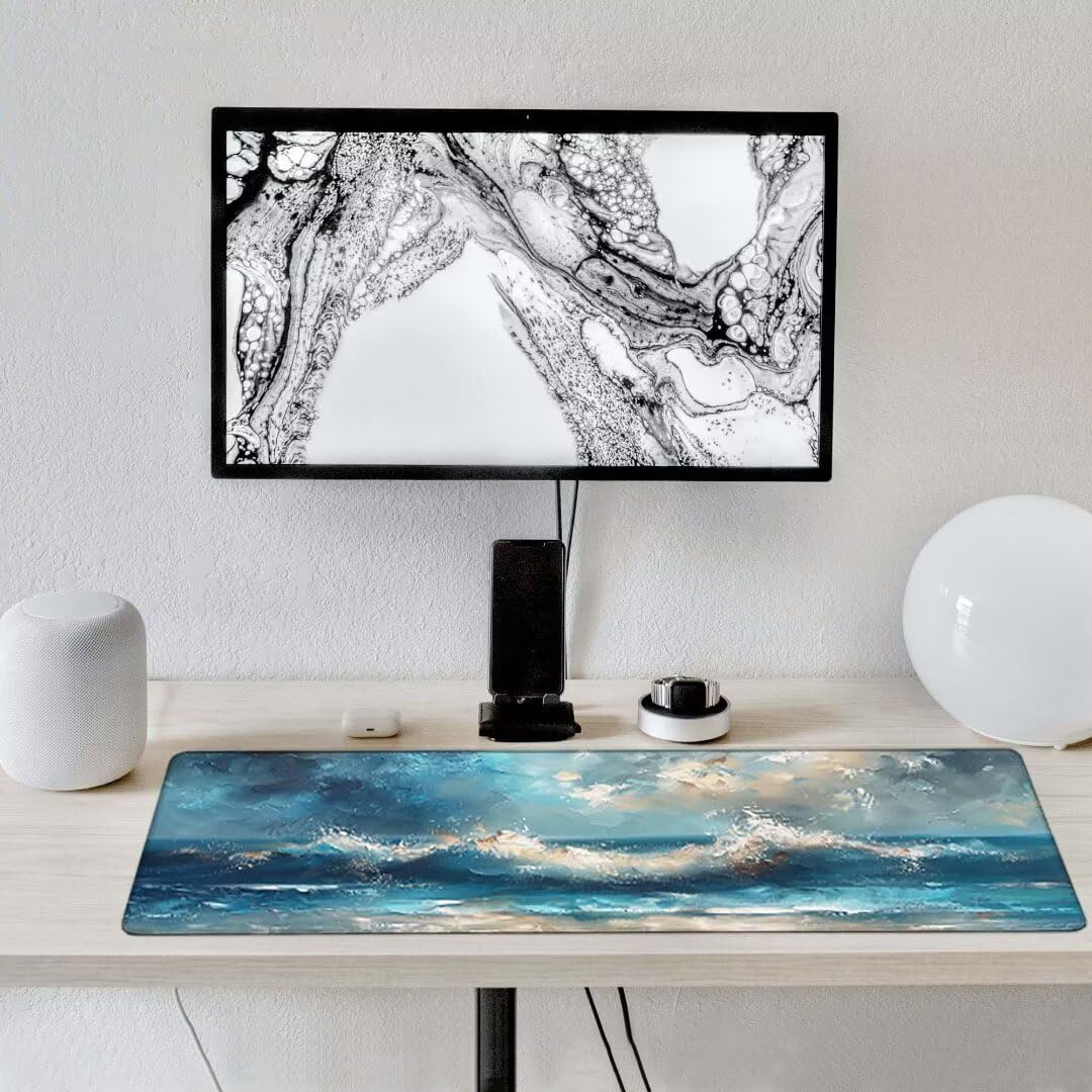 Podkładka pod mysz, podparcie nadgarstka, podkładka pod mysz z antypoślizgową gumową podstawą, ergonomiczna podkładka pod mysz do komputera, laptopa, domowego biura, kompatybilna z myszami laserowymi