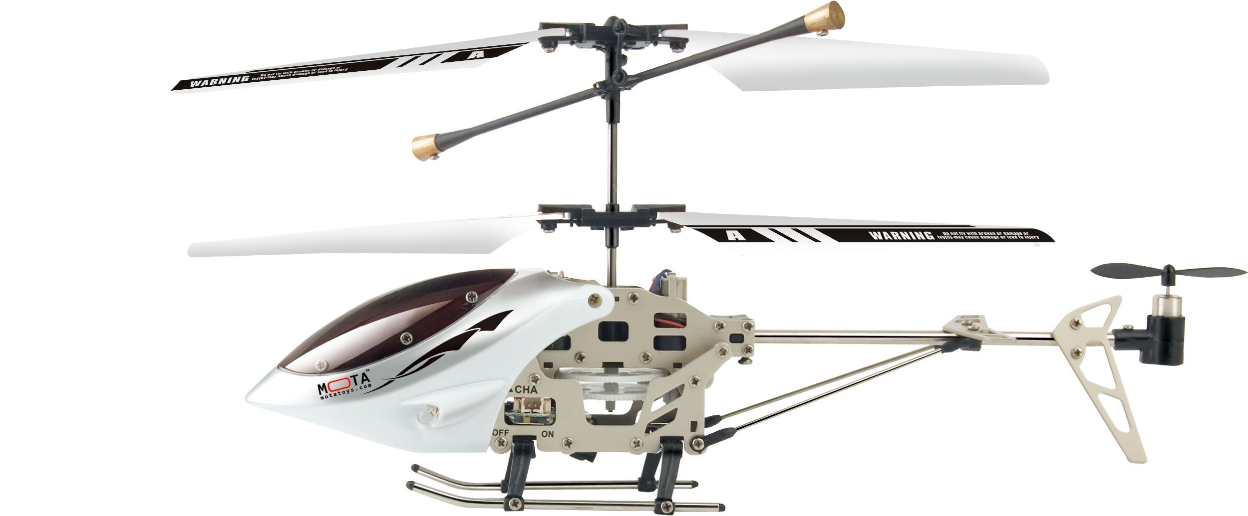 MOTA 6036 iPhone/iPad/iPod Remote Controlled RC Helicopter (Extreme Edition), White/Silver