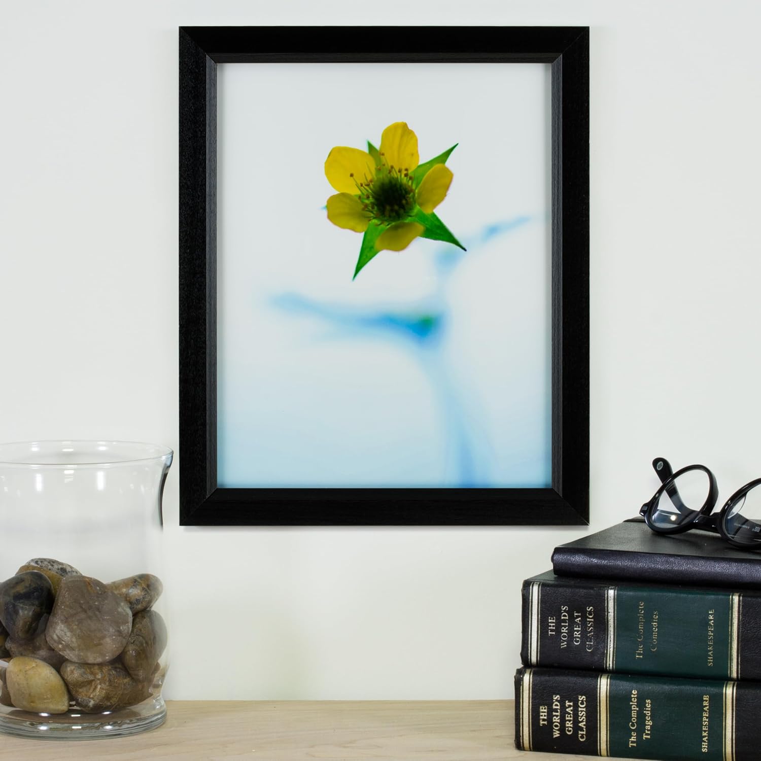 Craig Frames Economy, 25x32 Large Poster Frame, Wall Hanging, Dual Display Format, Ebony Black