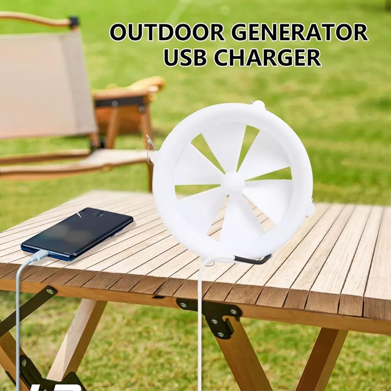 25W Portable Wind & Water Turbine Generator - 12V USB Output, Dual-Purpose Micro Power Generator for Outdoor Camping, Emergency Backup Power, Eco-Friendly Renewable Energy