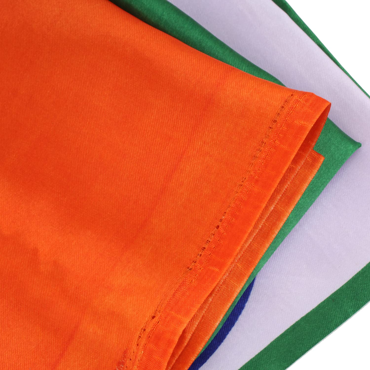 Drapeau indien avec coutures durables, idéal pour les célébrations du jour de l'indépendance, l'école, la maison, le bureau et la terrasse (30,5 x 45,7 cm, 10 pièces)