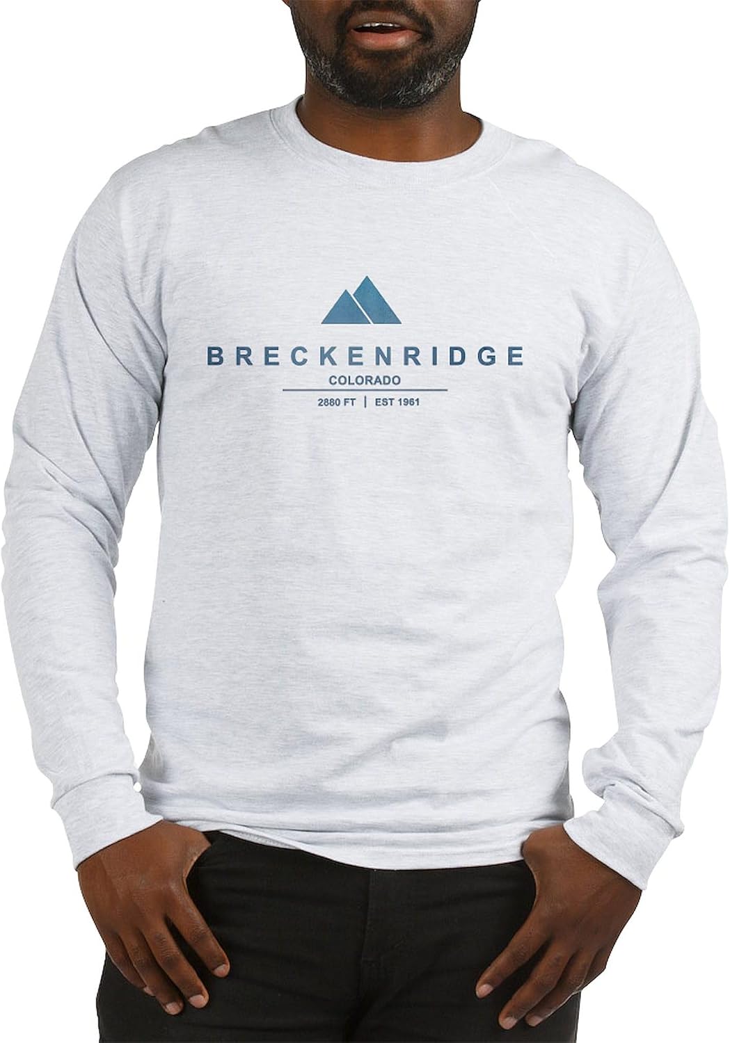 CafePress Breckenridge Ski Resort Colorado Long Sleeve T Shi Unisex Cotton Long Sleeve Light T-Shirt