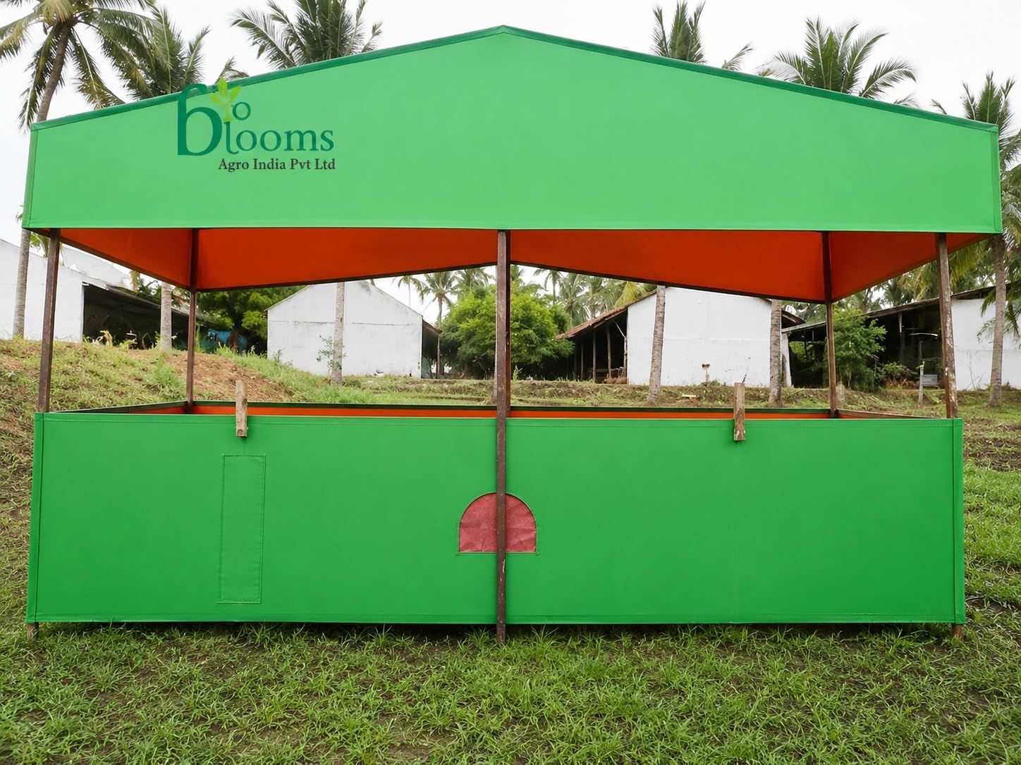 BIO BLOOMS AGRO INDIA PRIVATE LIMITED Vermi Compost Making Bed/Vermi Bed 12ft X 4ft X 2ft with Roofing (200gsm)-image-45