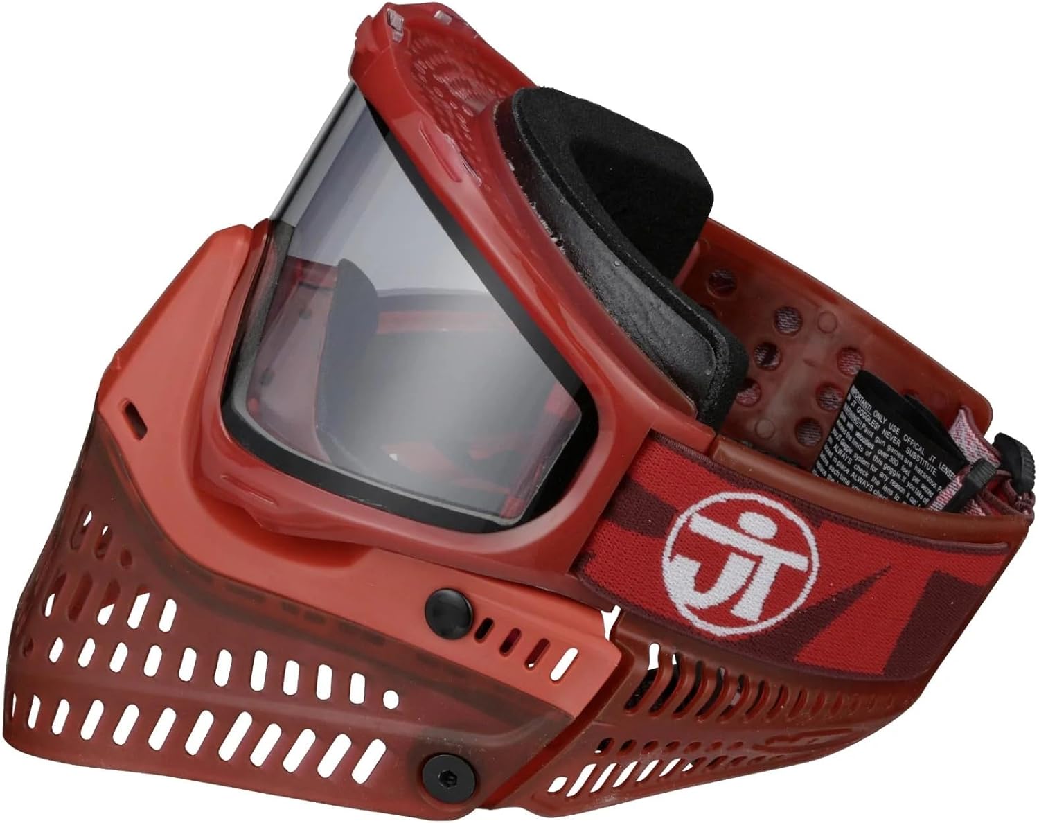 JT Spectra Proflex LE Ice Birthstone Goggle Mask w/PBB Barrel Plug - January Garnet