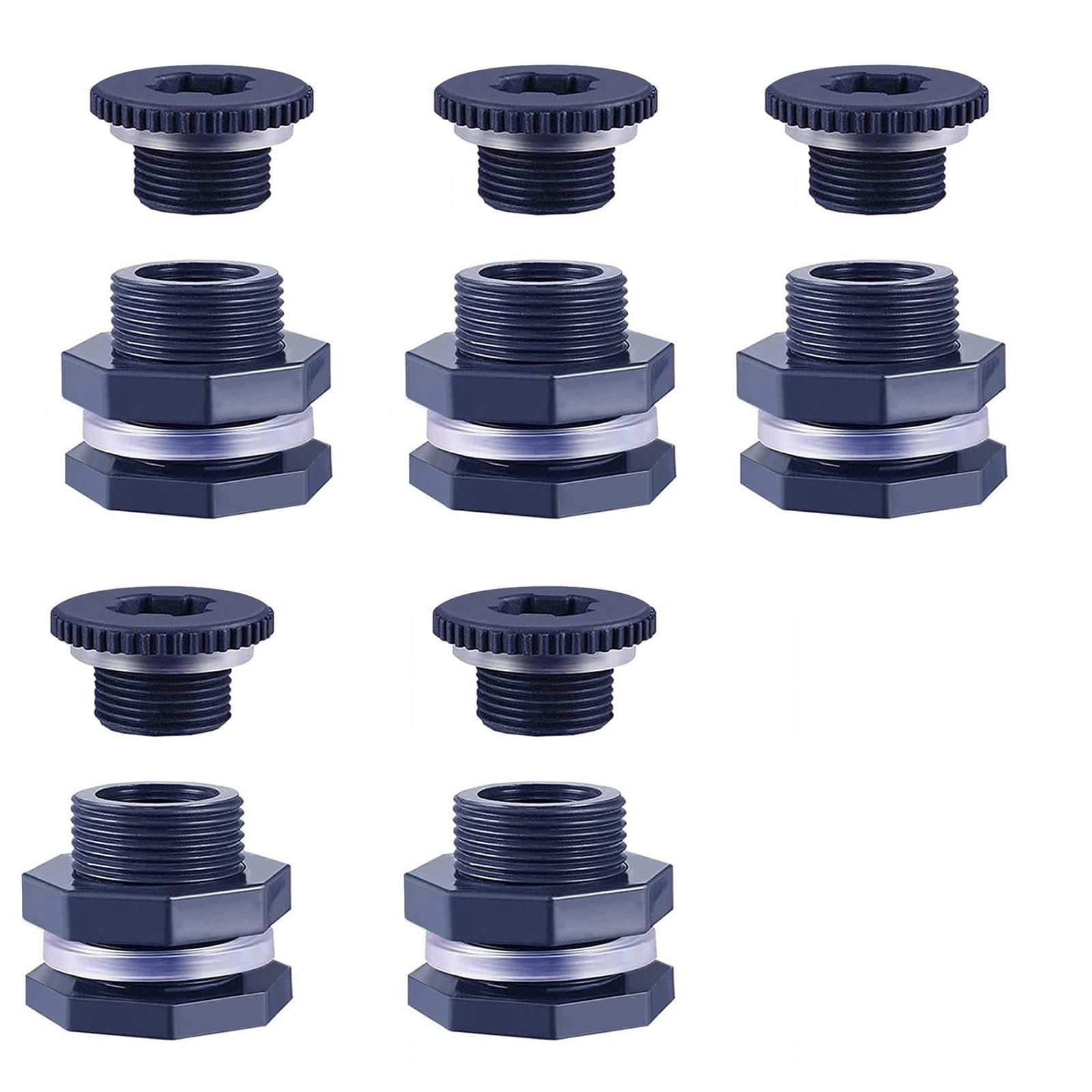 Buxuaaaa 5Pcs Fish Tanks Bulkhead Pipe Joints PVC Water Tanks Connector Garden Socket Water Joint Bulkhead Fitting for Aquariums