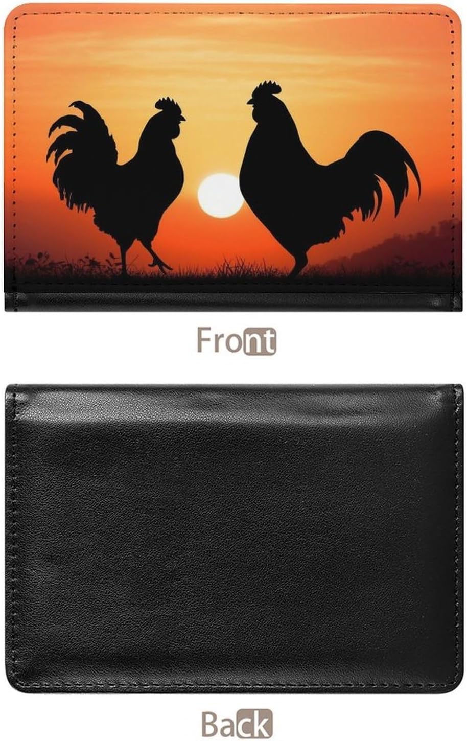 Cute Passport Holder for Travel,Personalized Multi-Functional Passport Cover with Card Slots,Slim Animal Chickens Printed Passport Wallet for Women Men