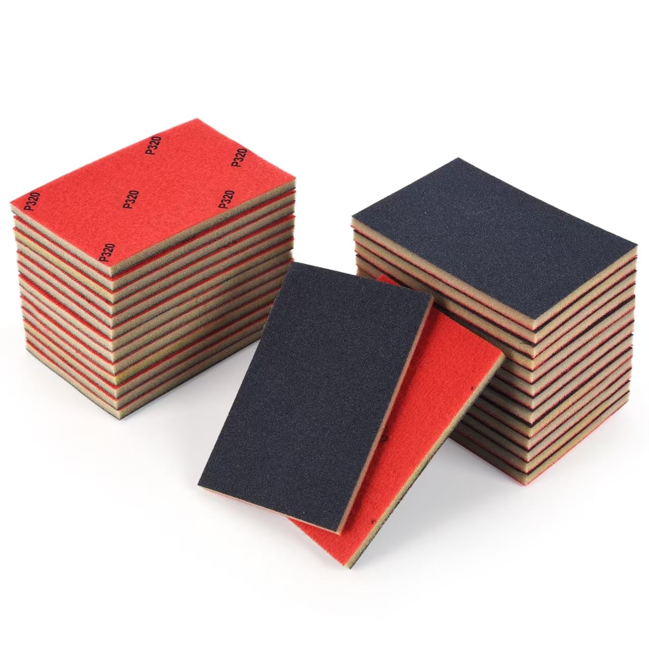 28 PCS 320 Grit Sanding Sponge,Soft Foam Sanding Block,Ultra Fine Sanding Pads Wet Dry Sandpaper Sponge for Model Drywall Metal Wood Furniture Polishing