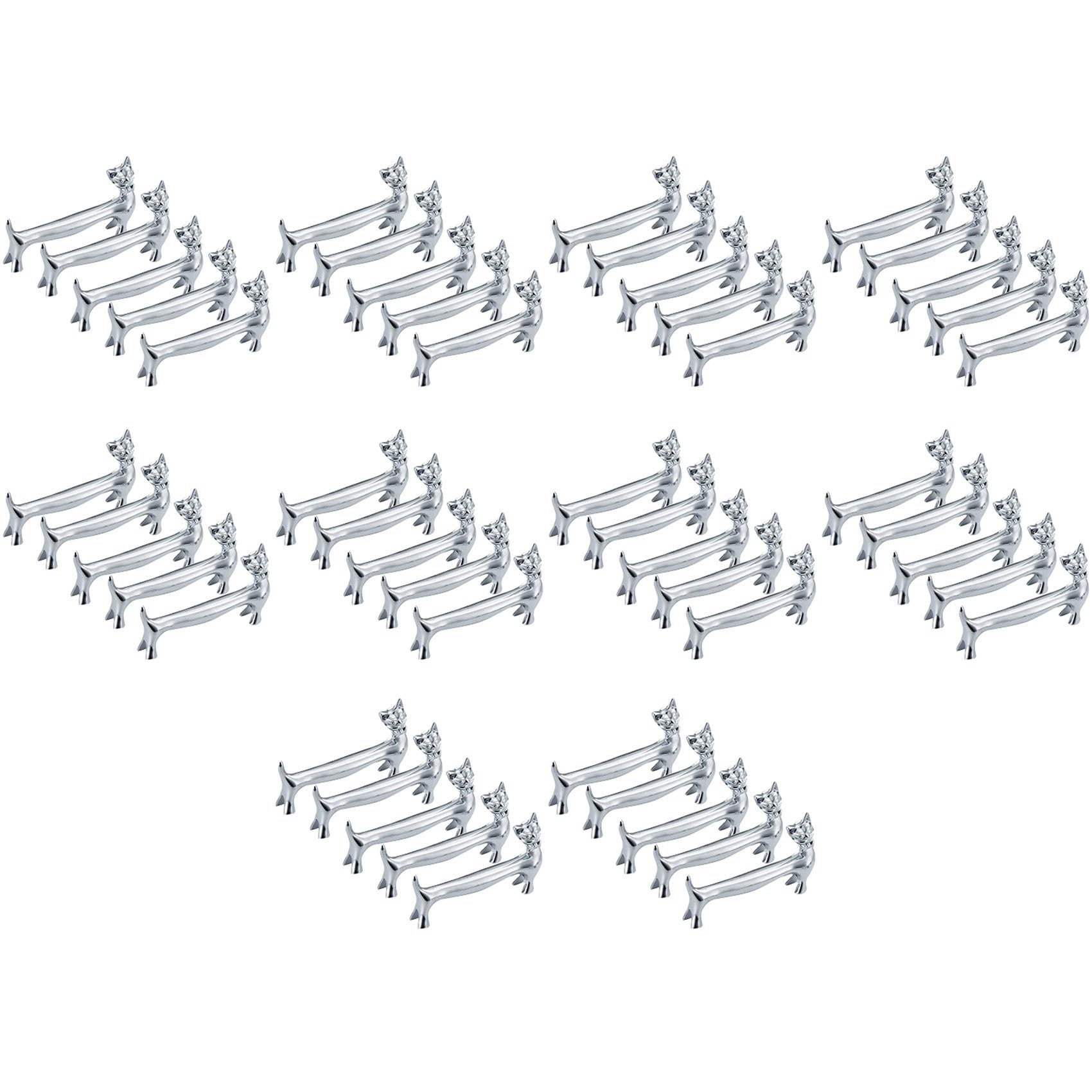Alliage de zinc cuillère fourchettes couteaux vaisselle reste support chat argent pour table