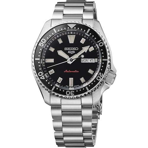 SEIKO 5 Sports Men's Automatic Watch with Stainless Steel Case and Luminous Hands - Stylish Wrist Watches