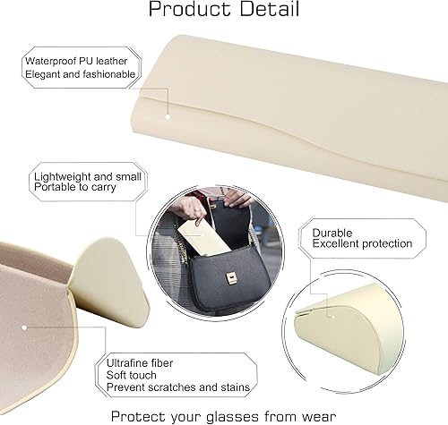 Miniatura 2 de Estuche portátil para lentes de lectura, gafas y gafas de sol pequeñas, fundas resistentes de bolsillo